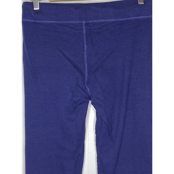NWT Monrow Womens Ribbed Cuff Sweatpants Size Medium Lounge Wear Blue Drawstring - Picture 8 of 10